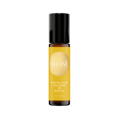 Helichrysum Essential Oil Roll-On for rejuvenation and resilience, 10ml bottle, diluted in Fractionated Coconut Oil