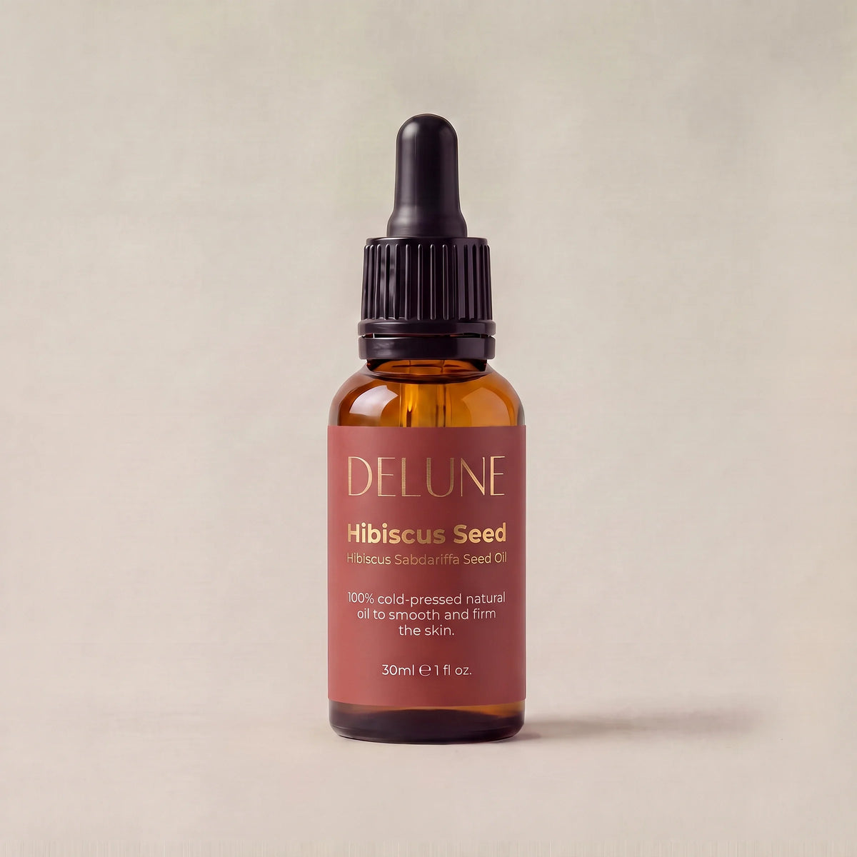 Delune Hibiscus Seed Oil, 30ml dropper bottle