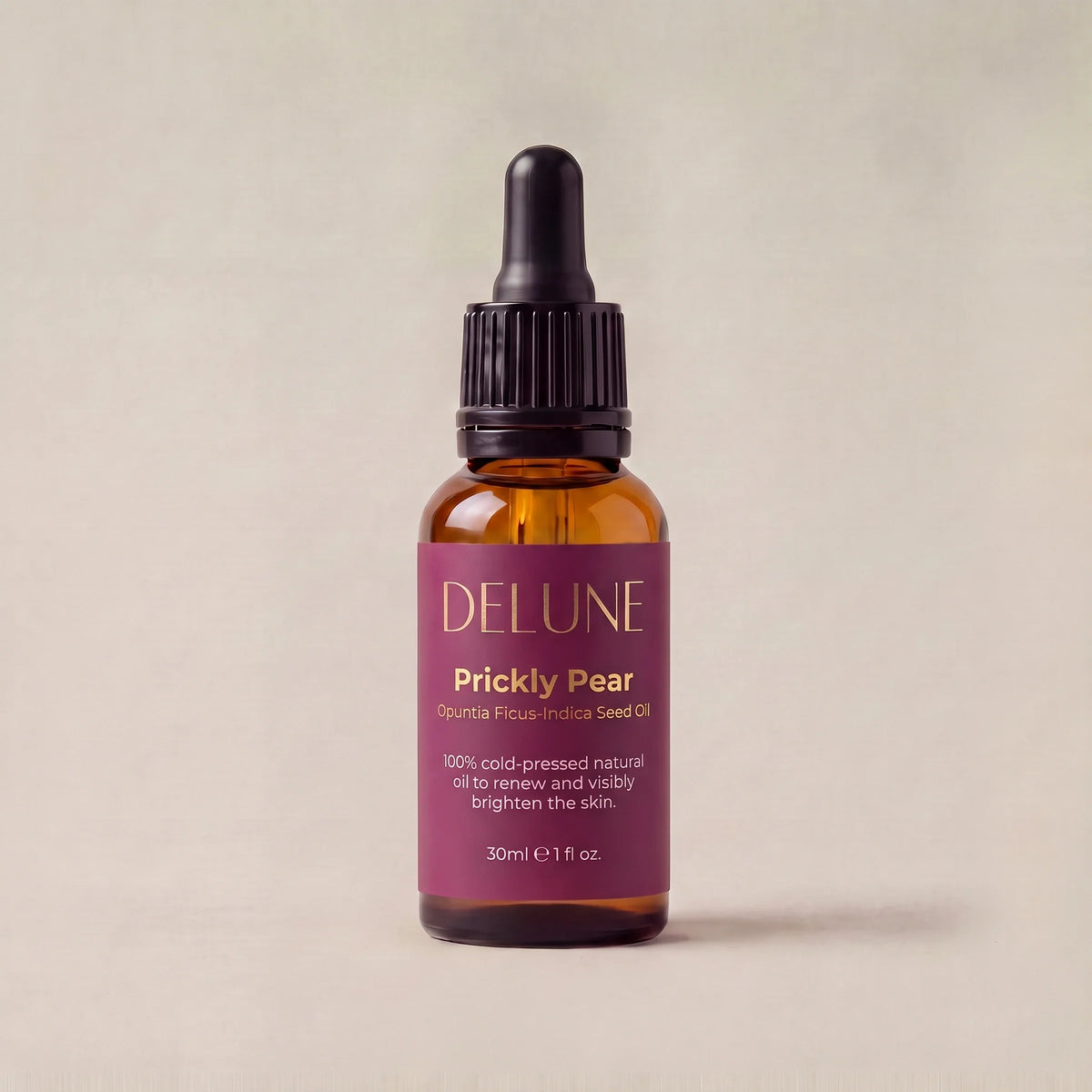 Delune Prickly Pear Seed Oil, 30ml dropper bottle