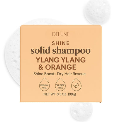 Ylang Ylang & Orange Solid Shampoo Bar - Shine Boost · Dry Hair Rescue