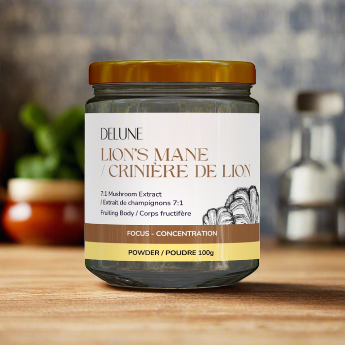 Delune Lion's Mane Concentrated Mushroom Powder