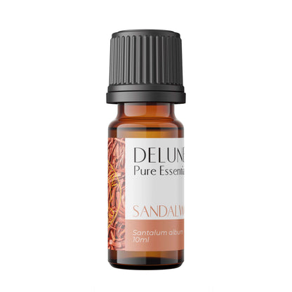 Sandalwood Pure Essential Oil Bottle - Calming and Nourishing Properties - 10ml